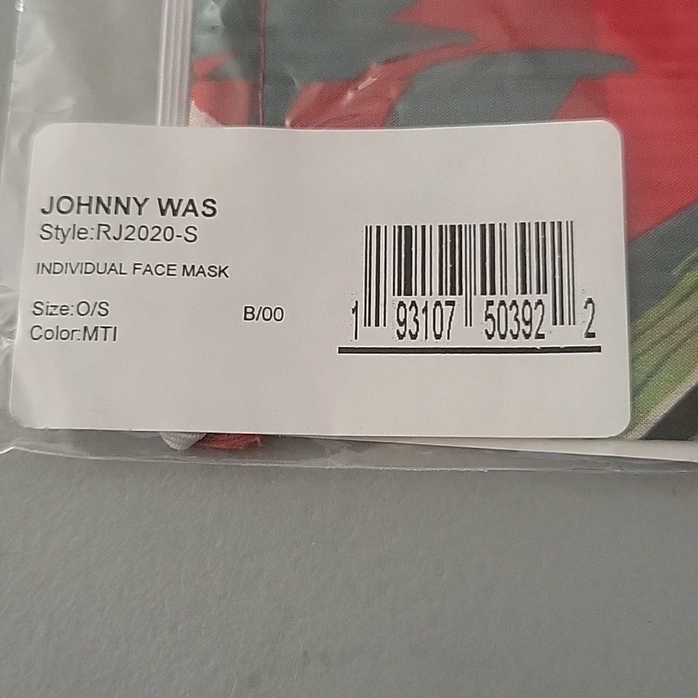 Johnny Was Silk Face Mask NWT